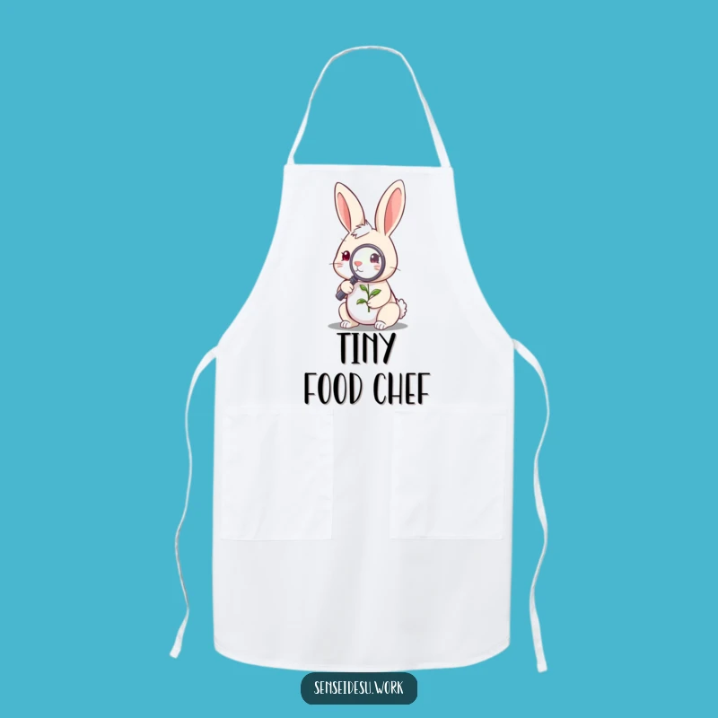 Funny Rabbit Explorer Apron: Curious Chef for Garden & Humorous Gift