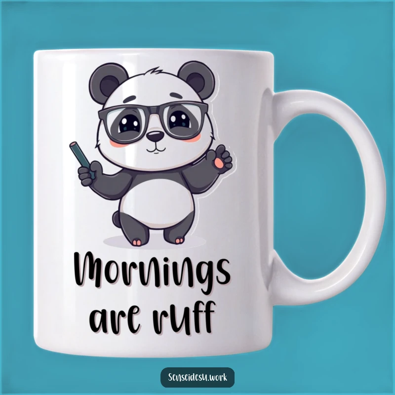 Funny Panda Professor Mug: Smart Character Gift for a Humorous Teacher