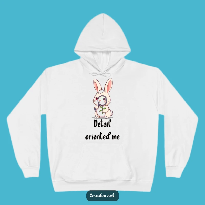 Cozy Funny Rabbit Explorer Hoodie: Warm Curious Character for a Humorous Gift