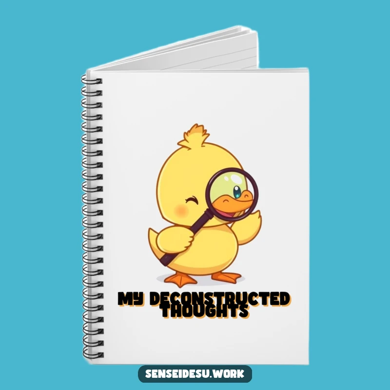 Funny Duckling Monocle Notebook: Jot Down Ideas with Intellectual and Humorous Style